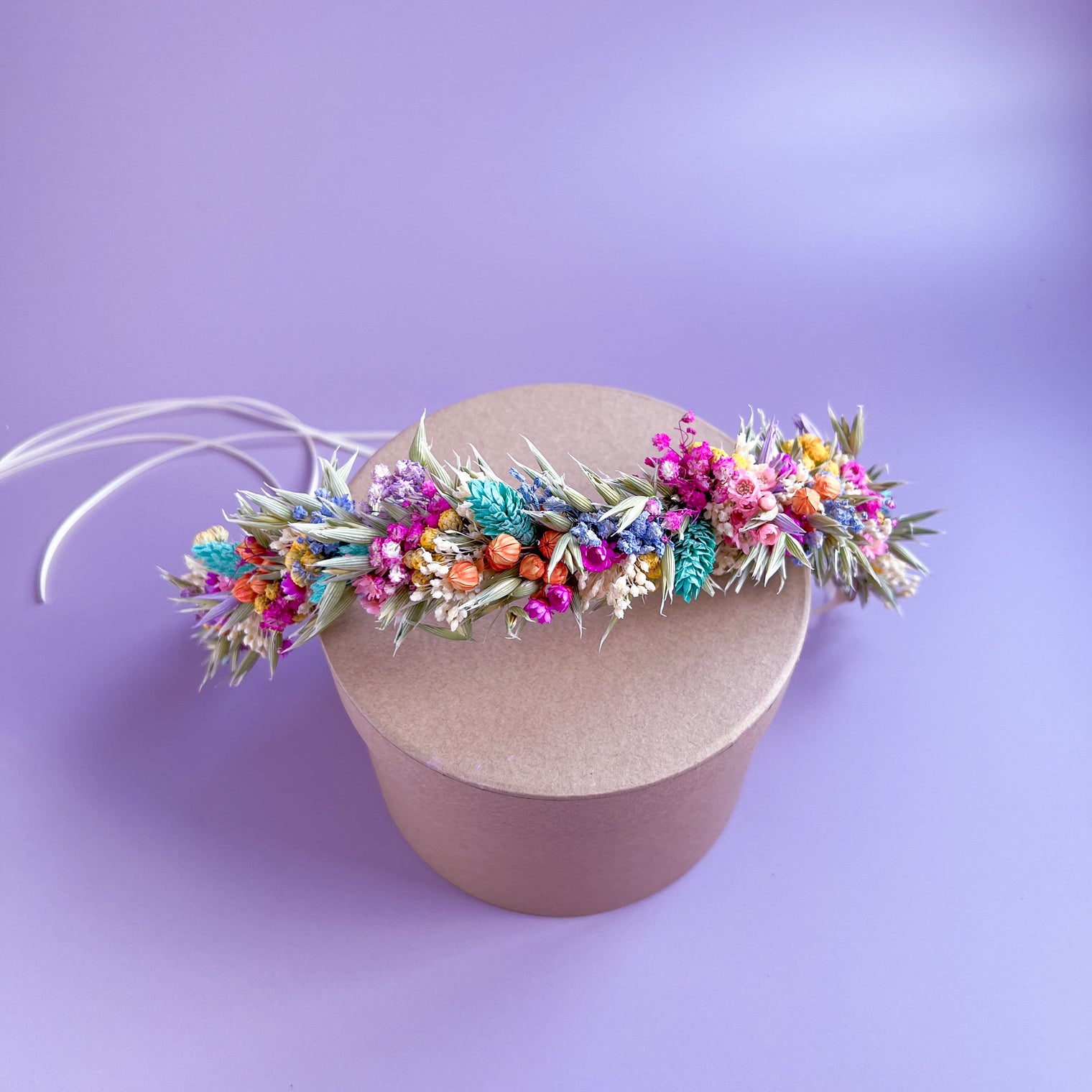 Wildflower Festival themed Wedding Dried Flower Crown