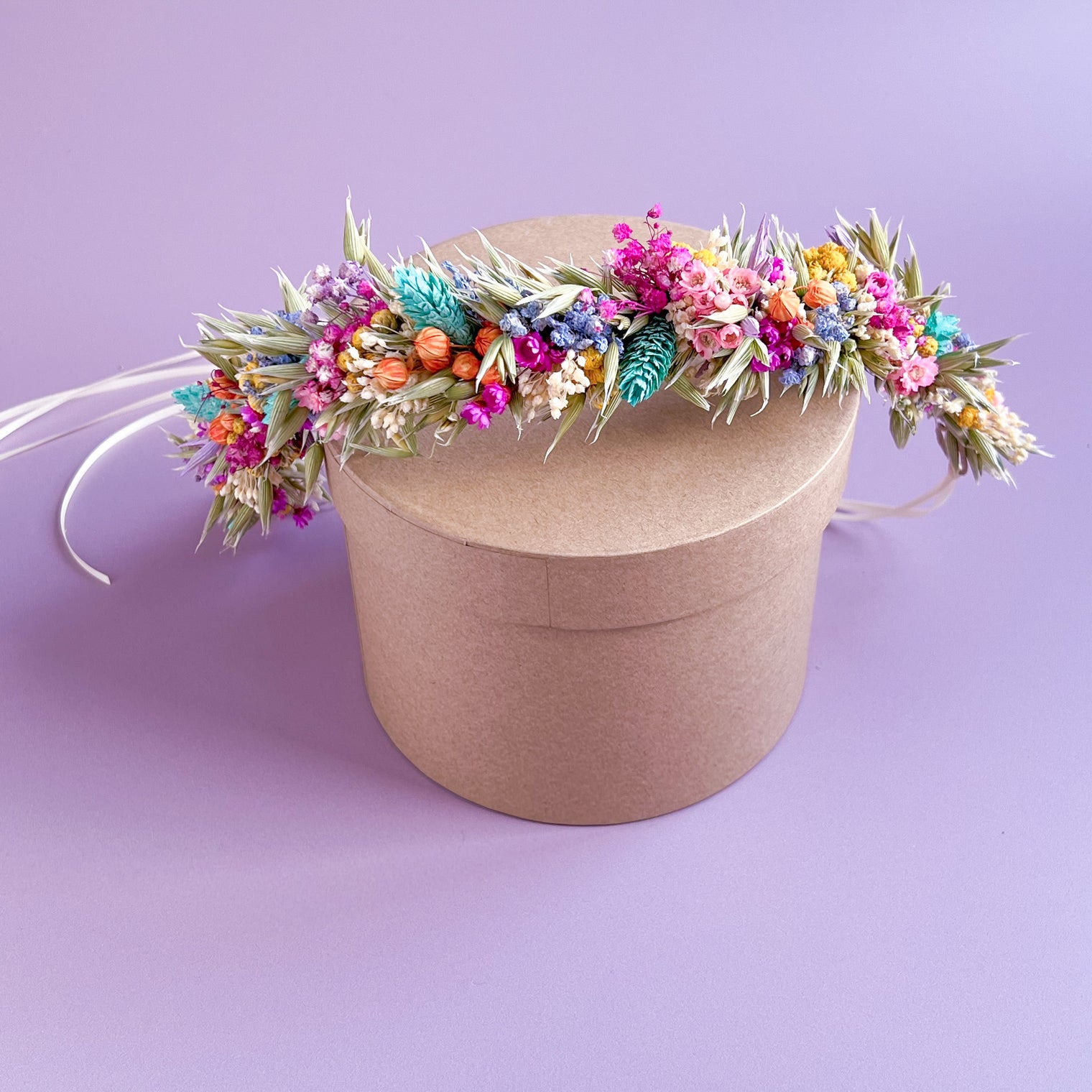 Wildflower Festival themed Wedding Dried Flower Crown