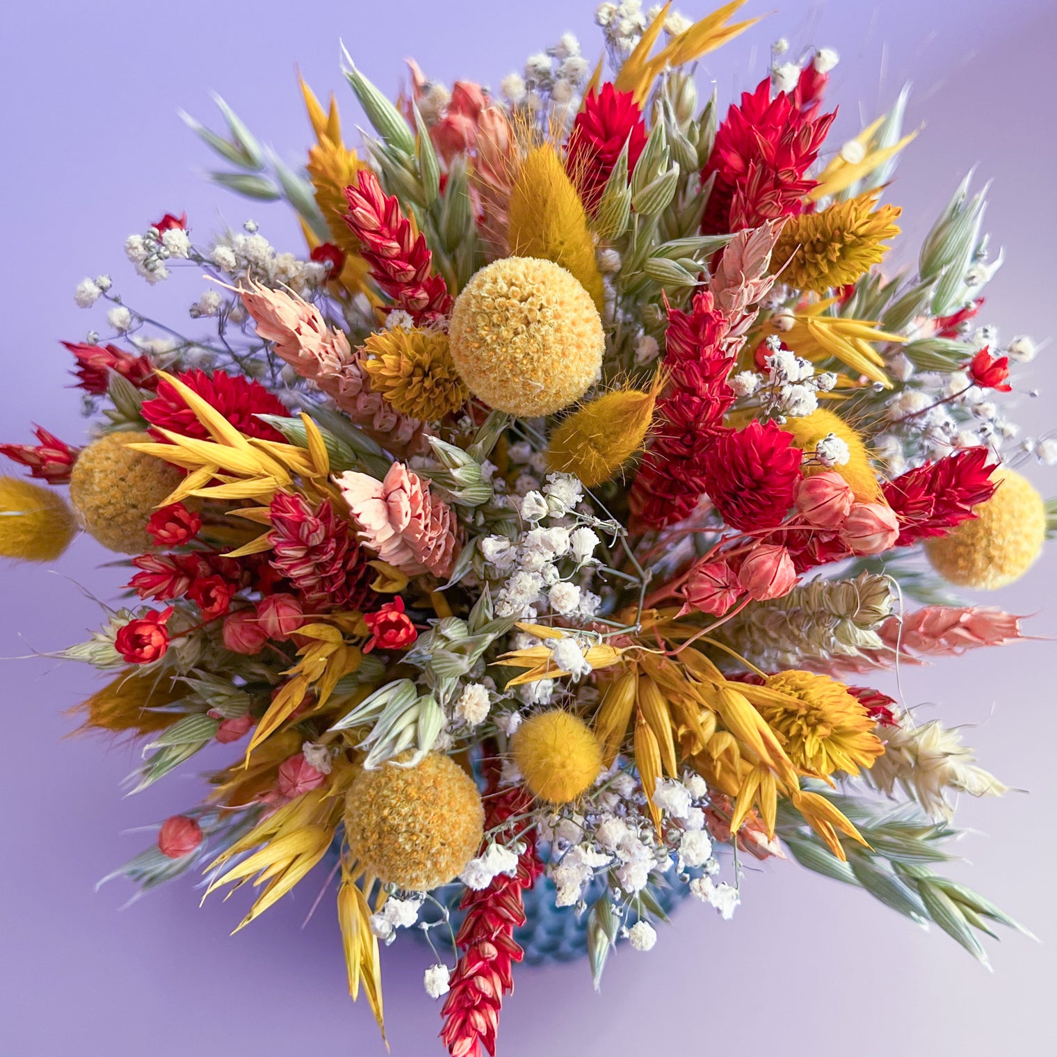 Over the Summer Dried Flower Bouquet