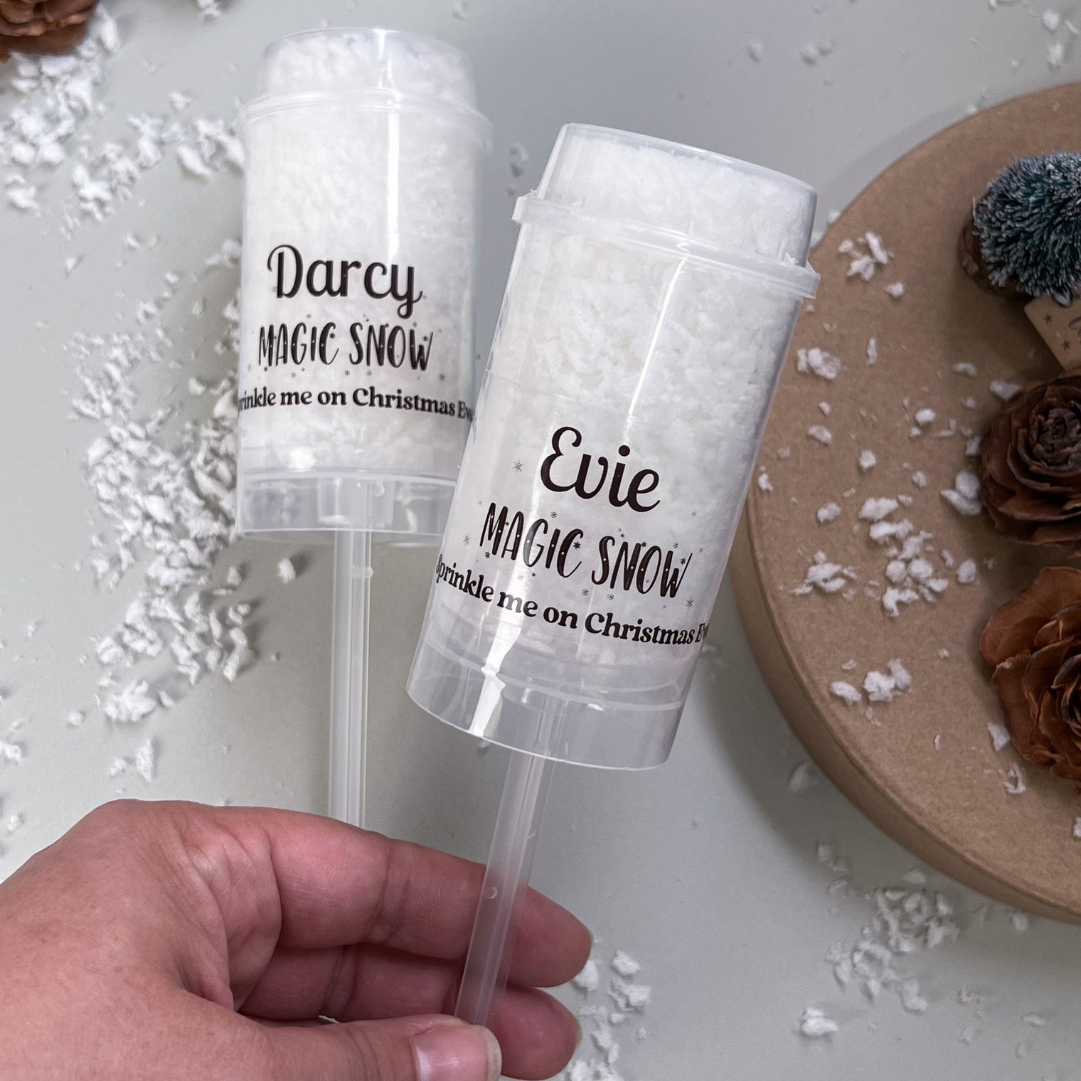 Magic Snow for Christmas Eve - Snow poppers - design 3