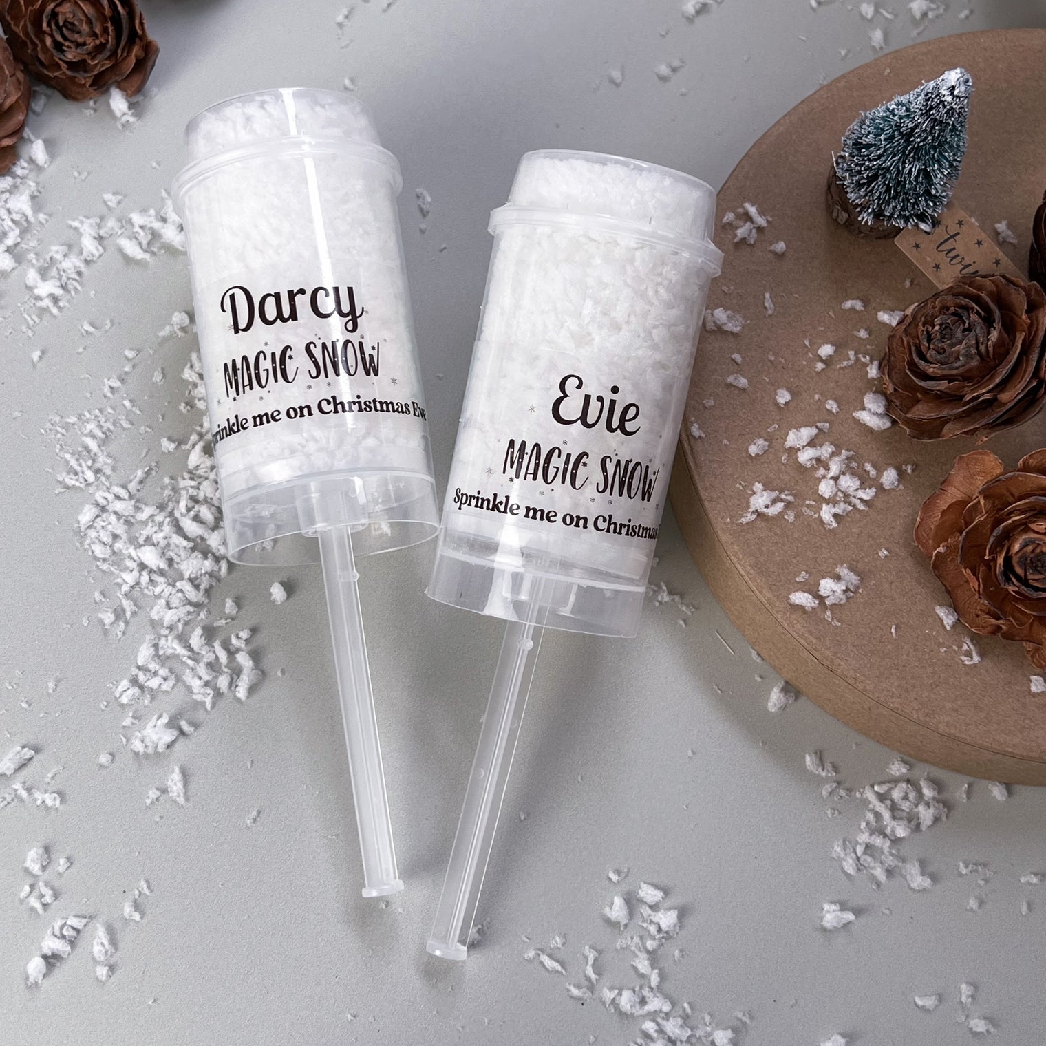 Magic Snow for Christmas Eve - Snow poppers - design 3
