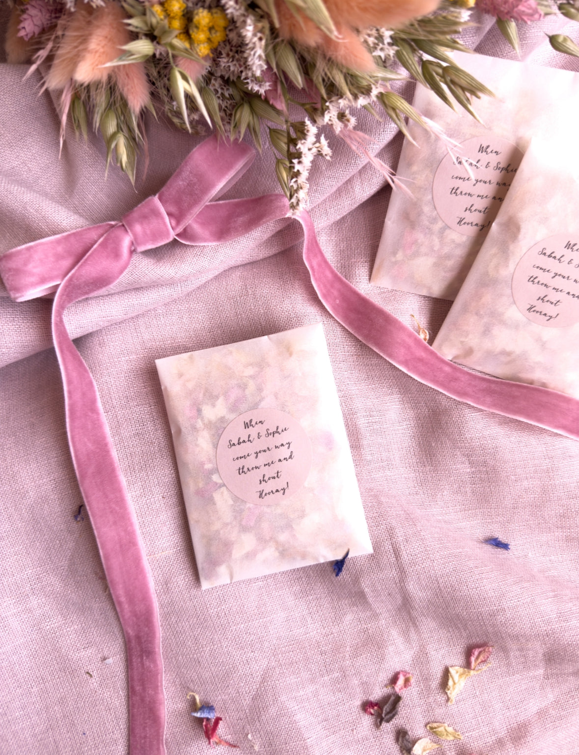 Wedding Confetti Individual Glassine packs