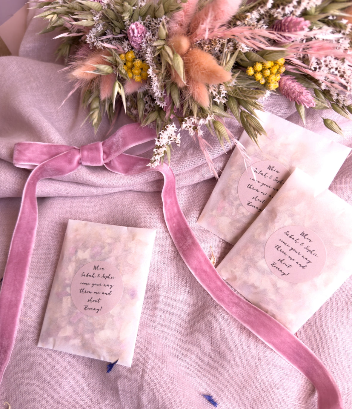 Wedding Confetti Individual Glassine packs