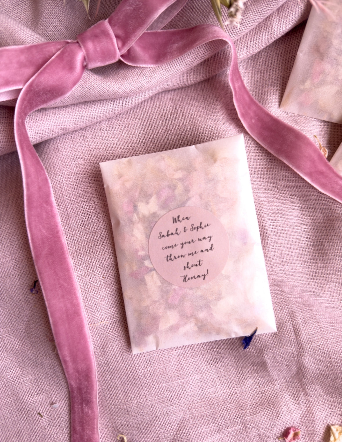 Wedding Confetti Individual Glassine packs