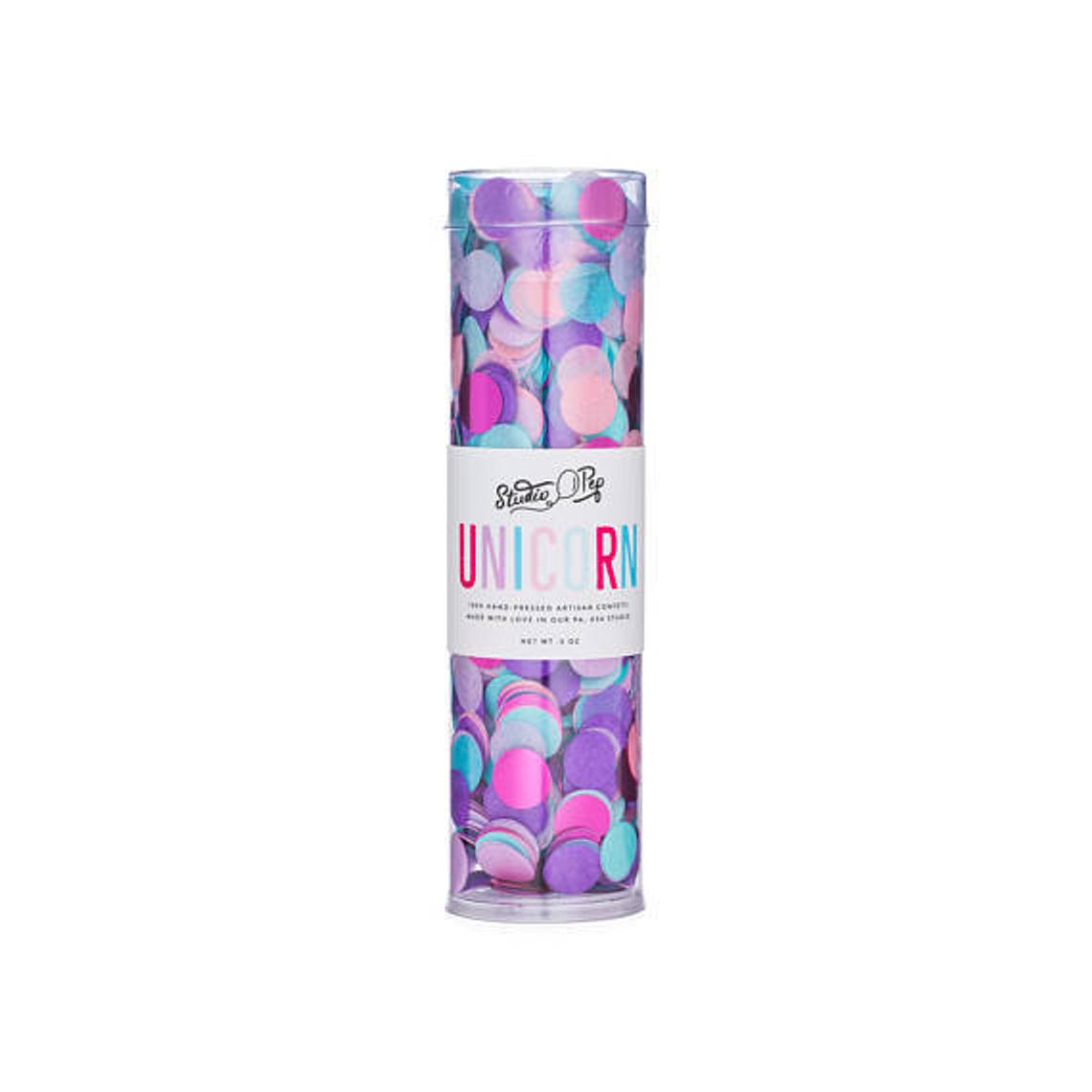Unicorns Circle Confetti Tube