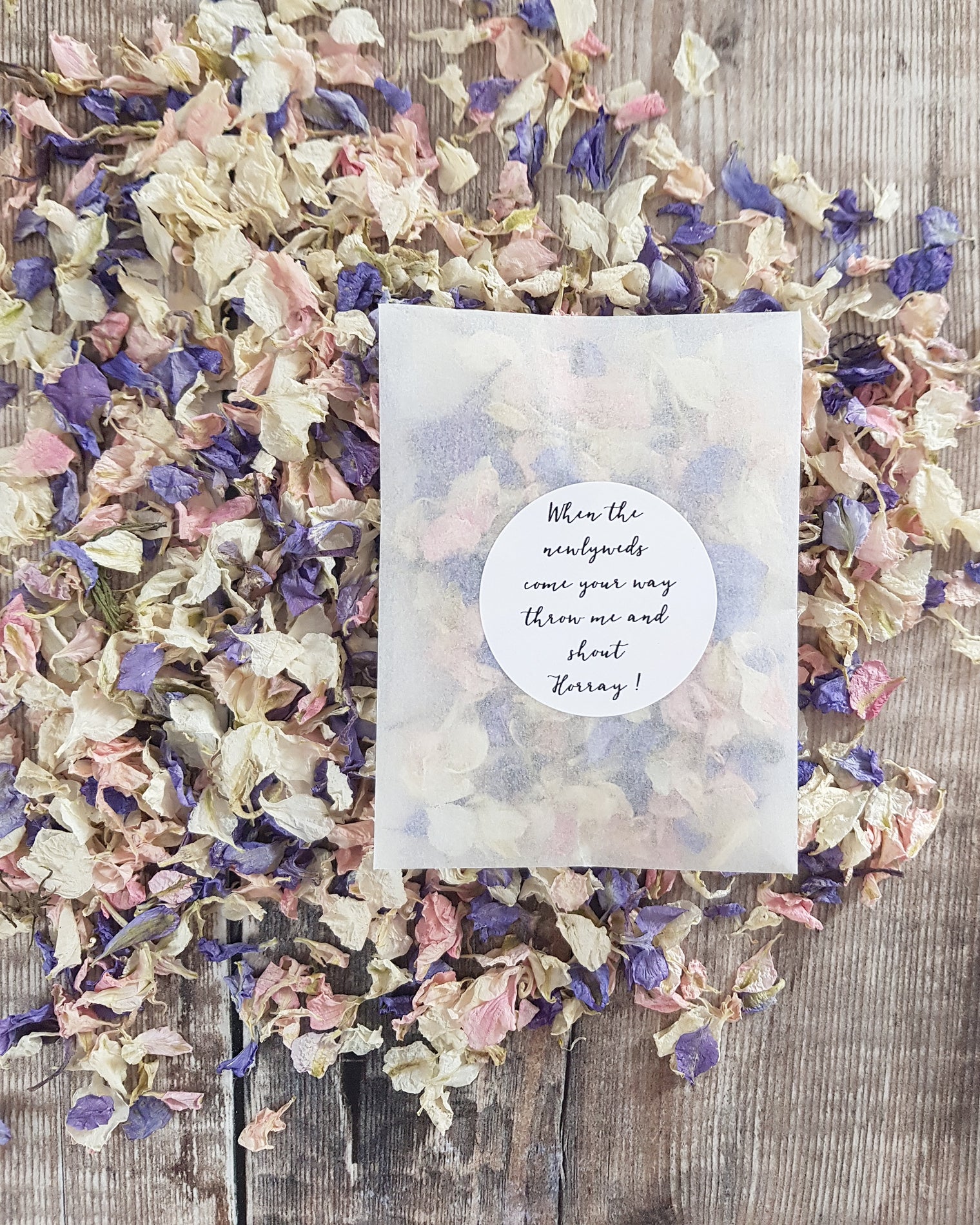 Wedding Confetti Individual Glassine packs