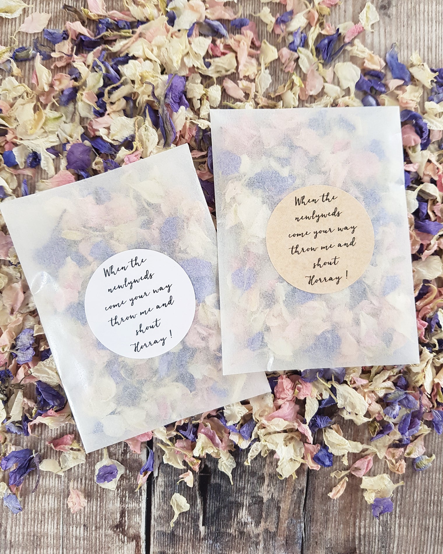 Wedding Confetti Individual Glassine packs