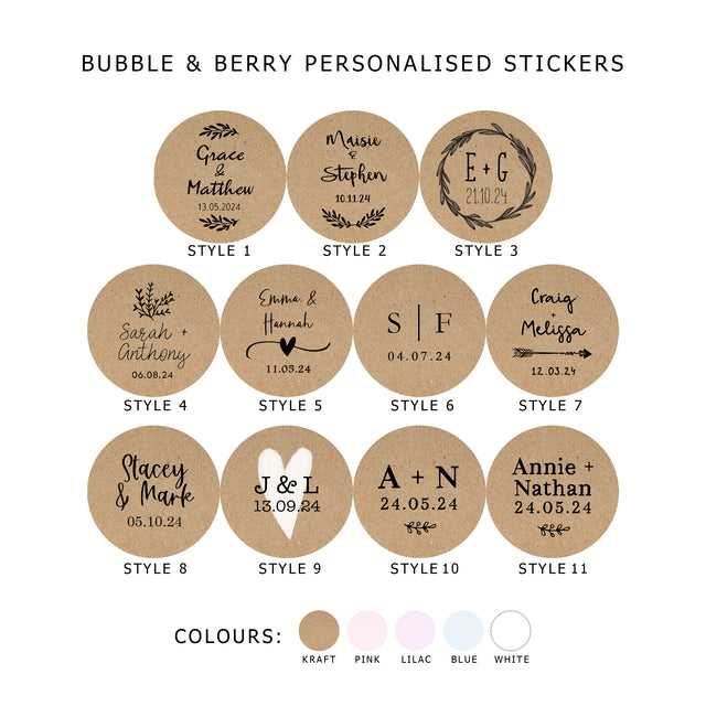 Personalised - DIY Wedding Confetti pack in Glassine bag