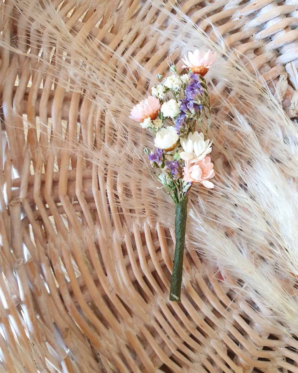 Pink, Blue and White Wedding Flowers