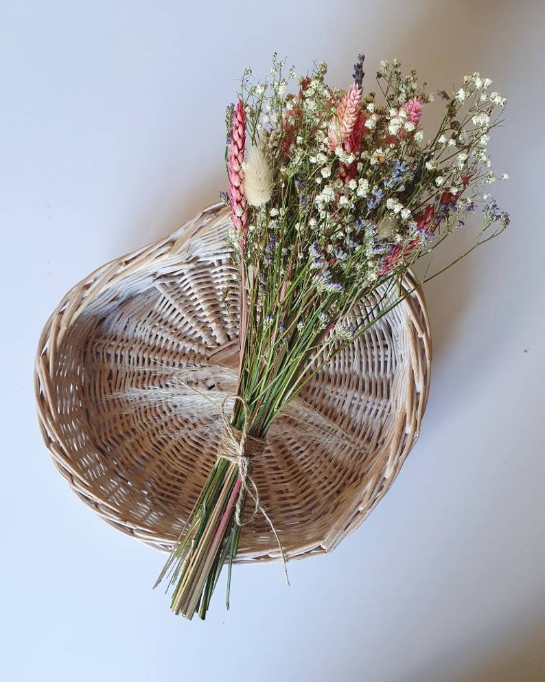 Pink, Blue and White Wedding Flowers