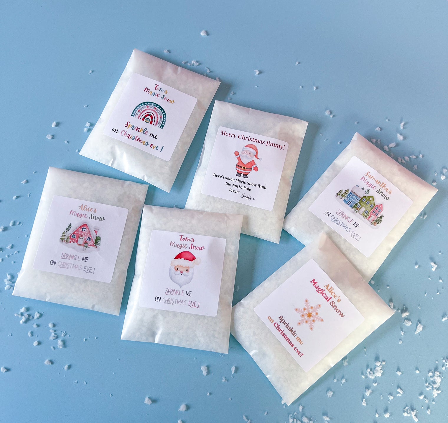 Magic snow for Christmas Eve - Snow Packets