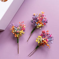 Rainbow Gypsophila Wedding Dried Flower Hair Pin