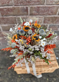 Sunflower Thistle Bridal Bouquet