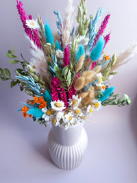 The Happy Dried Flower Bouquet - Pink and Turquoise