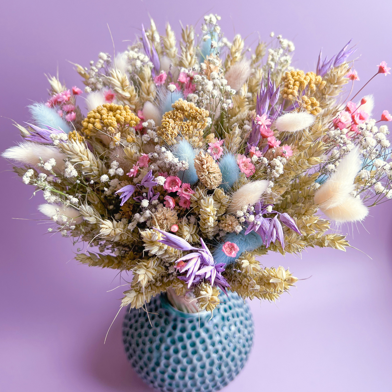 Pastel Rainbow Dried Flower Bouquet