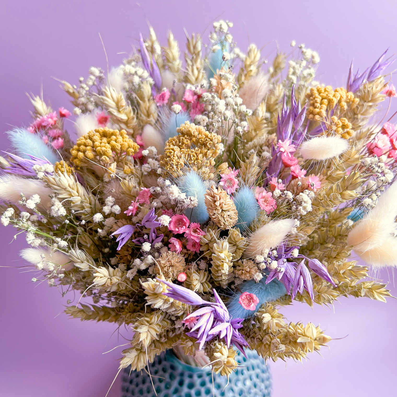 Pastel Rainbow Dried Flower Bouquet