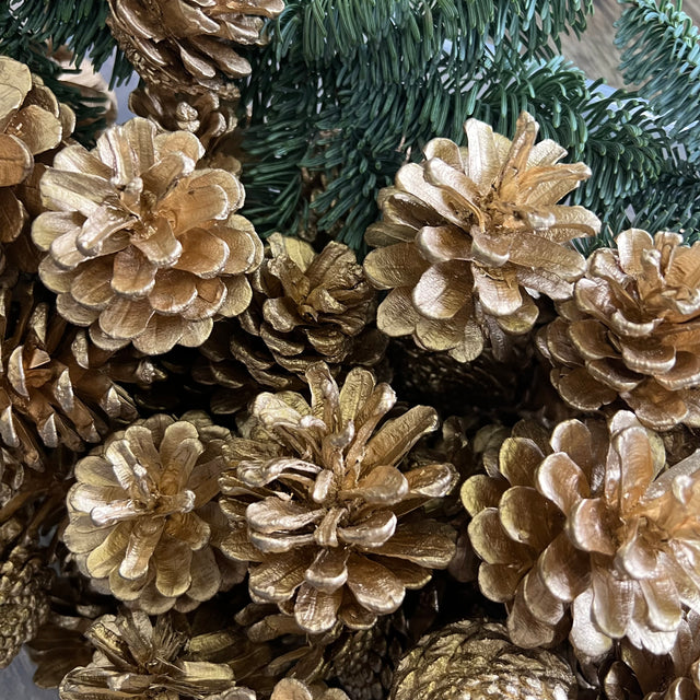 Gold Natural Pine Cones - 100g or 250g