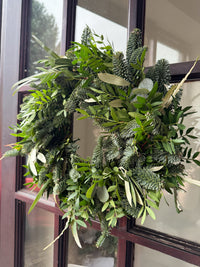 Christmas Fresh Foliage Wreath