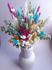 The Happy Dried Flower Bouquet - Pink and Turquoise