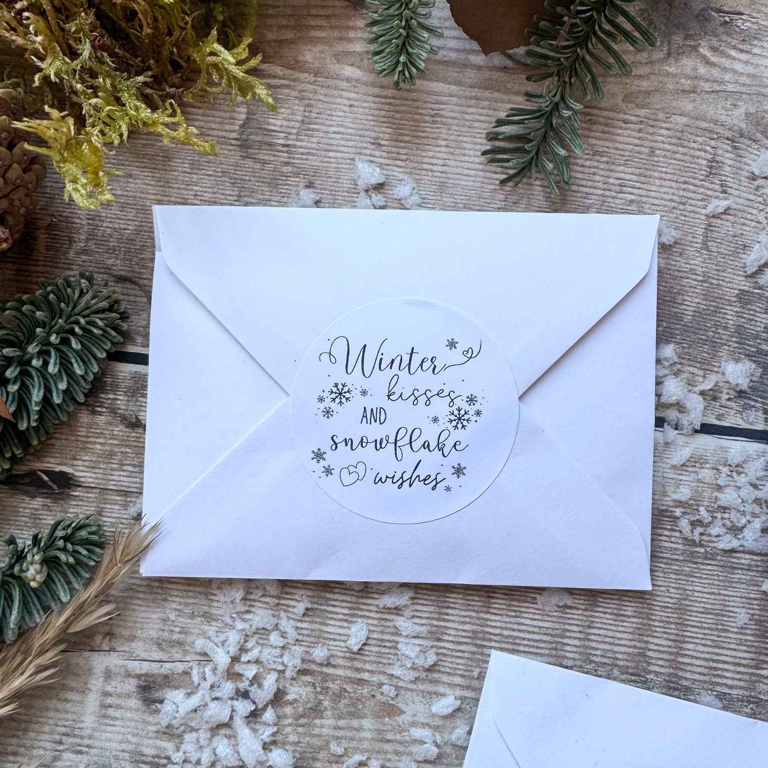 Eco Snow Confetti - envelope