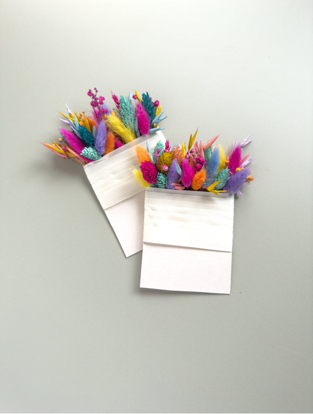 Vibrant Rainbow Pocket Boutonnieres