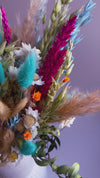 The Happy Dried Flower Bouquet - Pink and Turquoise