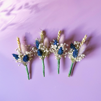 Rustic Dried Flower Buttonholes