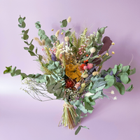 Meadow Dried Flower Wedding Bouquet