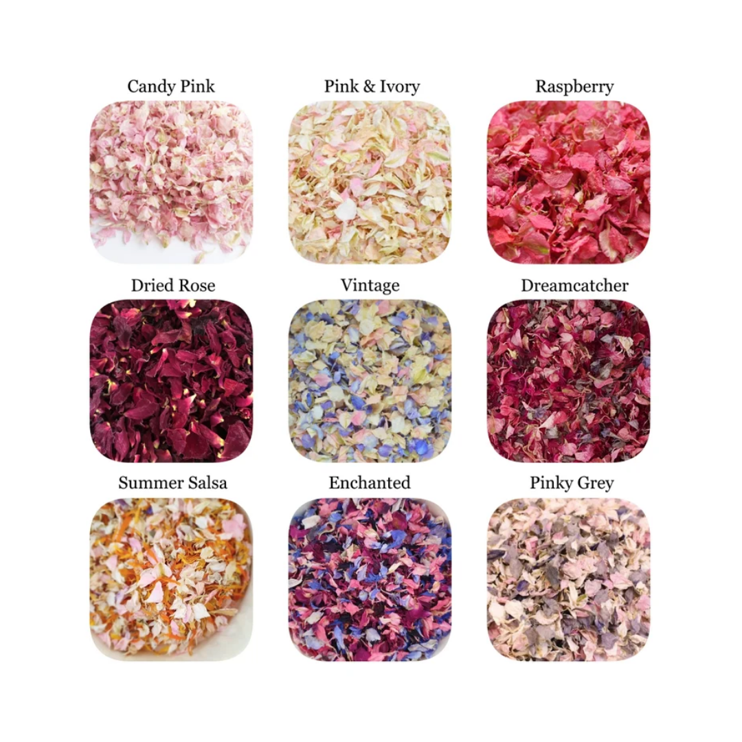 Customisable Confetti Packets - over 50 petal confetti mixes