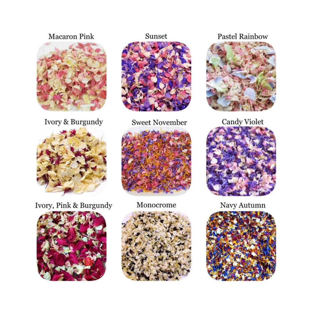 Customisable Confetti Packets - over 50 petal confetti mixes