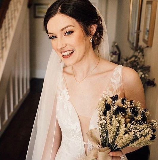 Rustic Dried Flower Wedding Bouquet