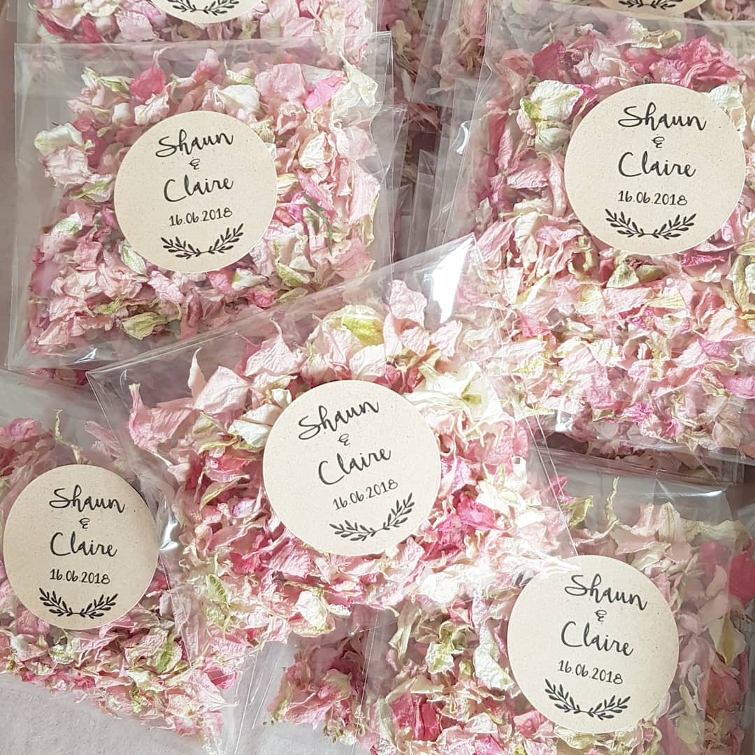 Wedding Confetti Packets - design 2