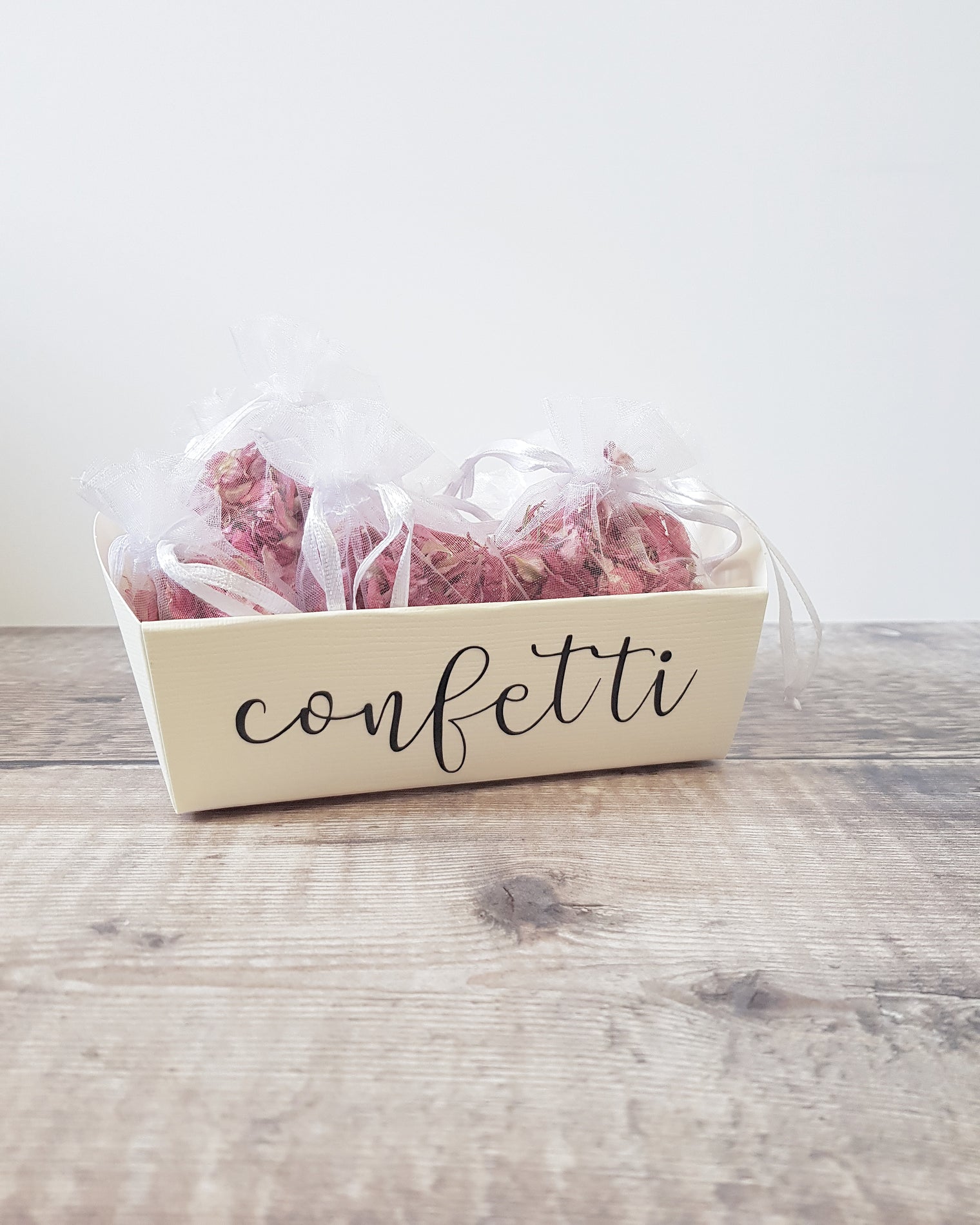 Mini confetti tray - empty