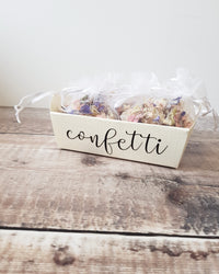 Mini confetti tray - empty