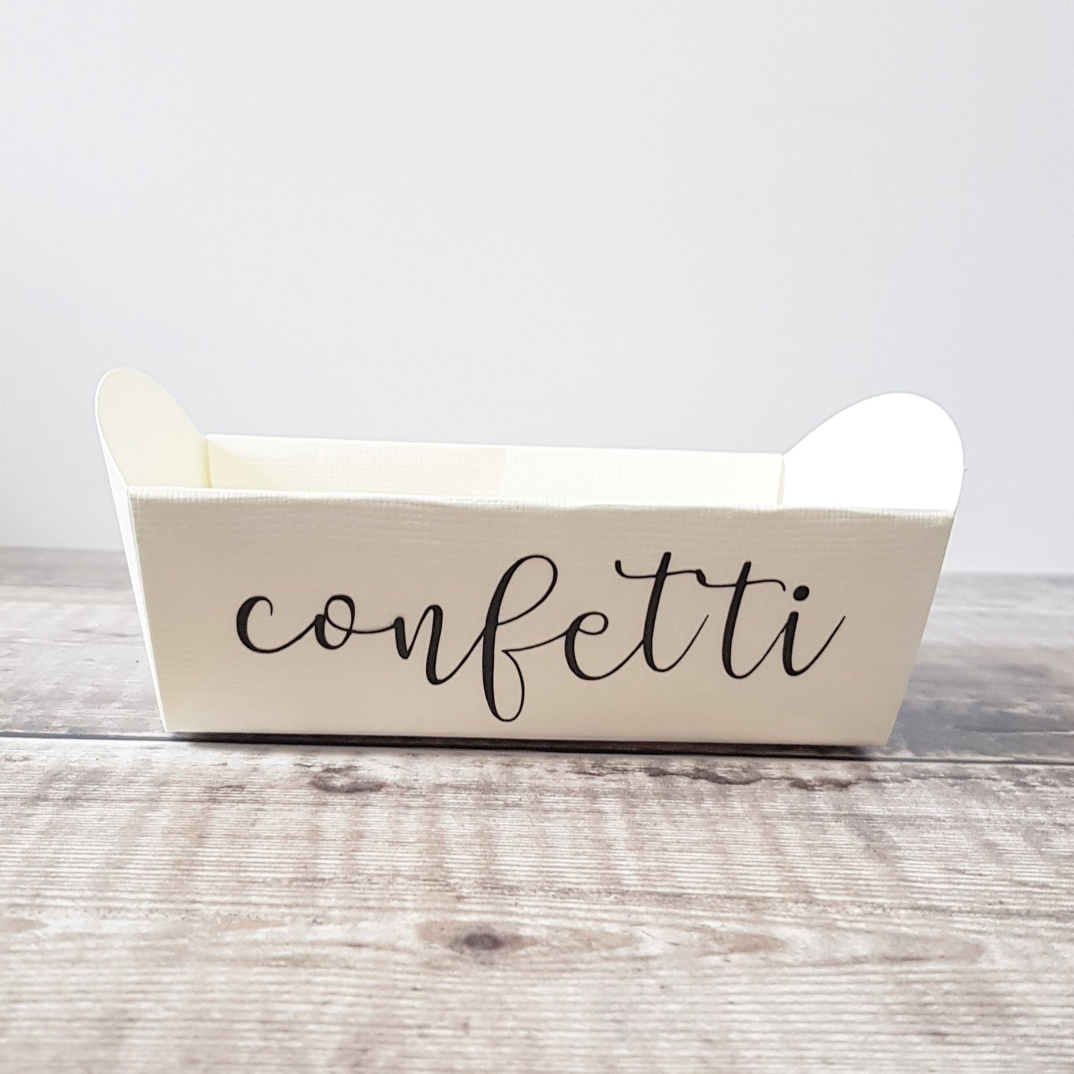 Mini confetti tray - empty