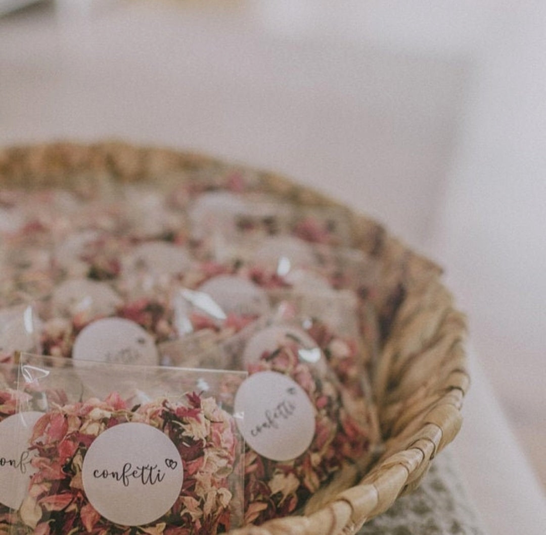 Wedding Confetti Pack with real flower petal