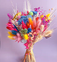 Rainbow and Vibrant Wedding Bouquets