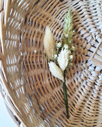 Rustic Dried Flower Buttonholes