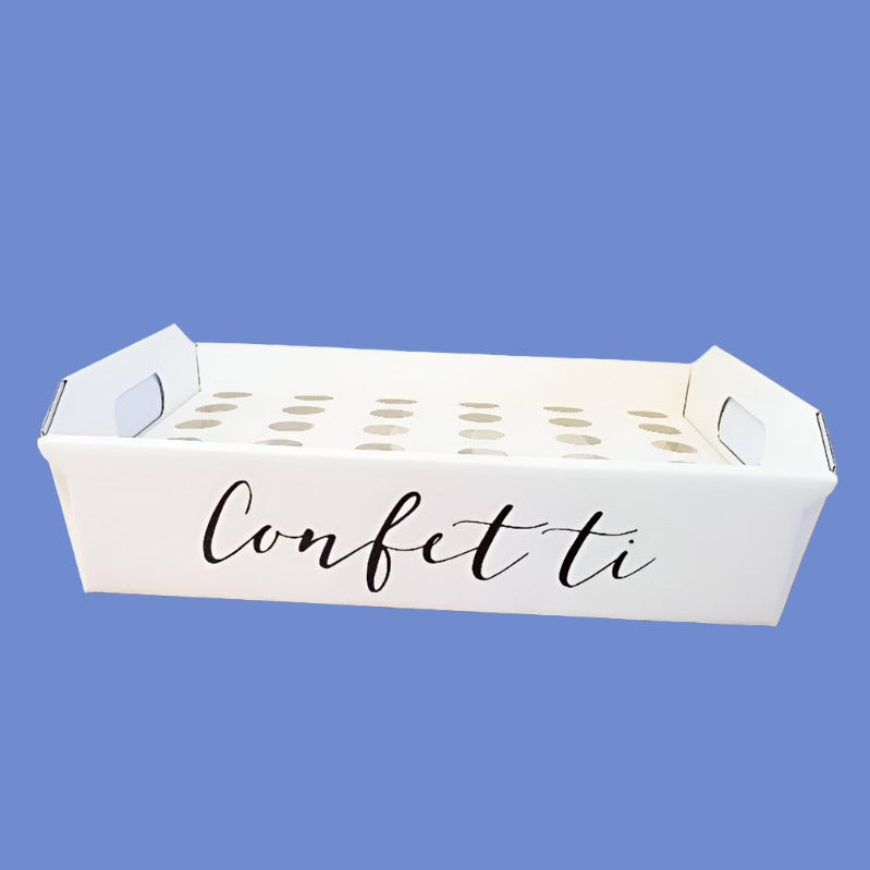 Confetti Cones Holder with Confetti Sign