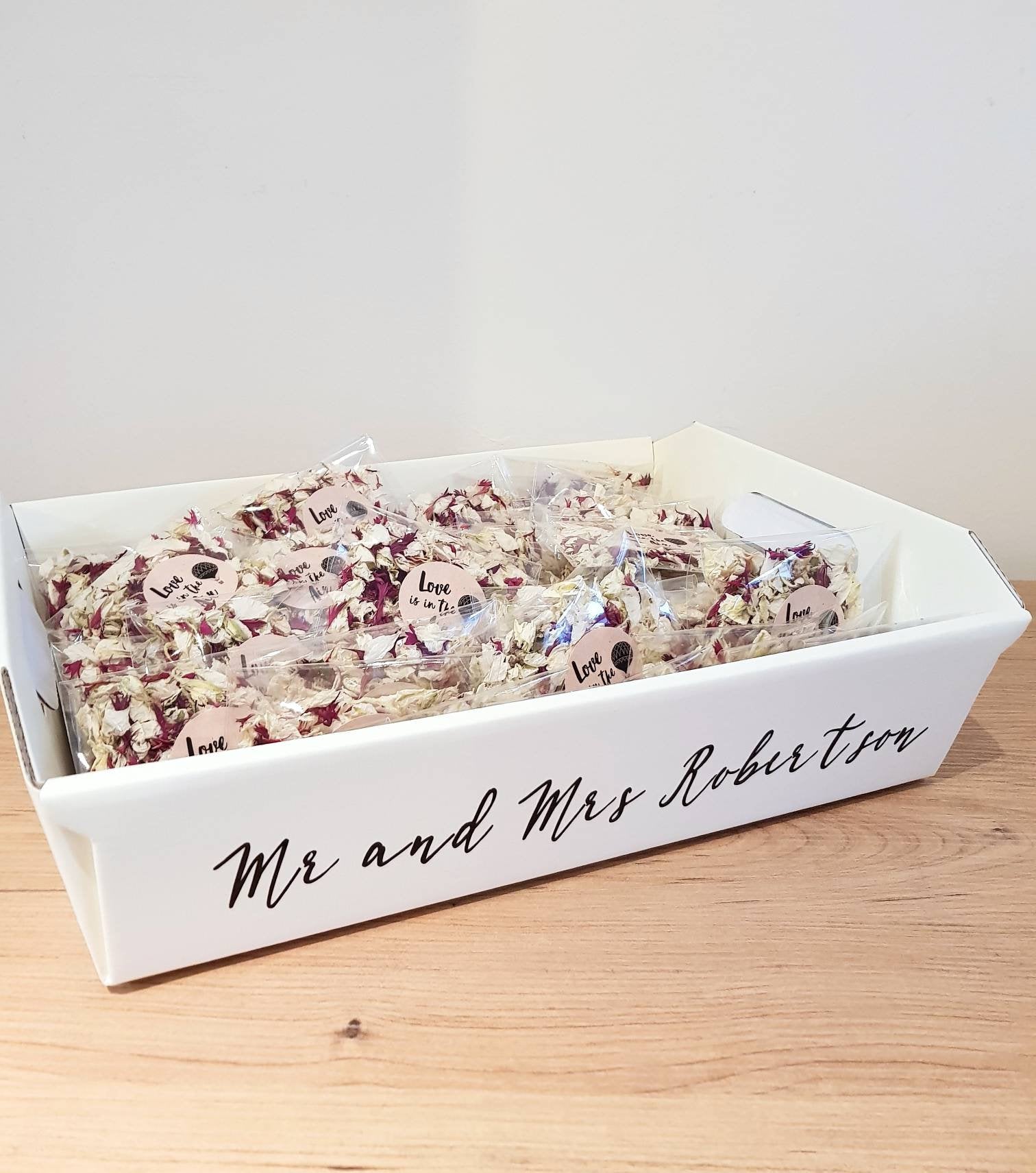 Personalized Confetti Cones Tray