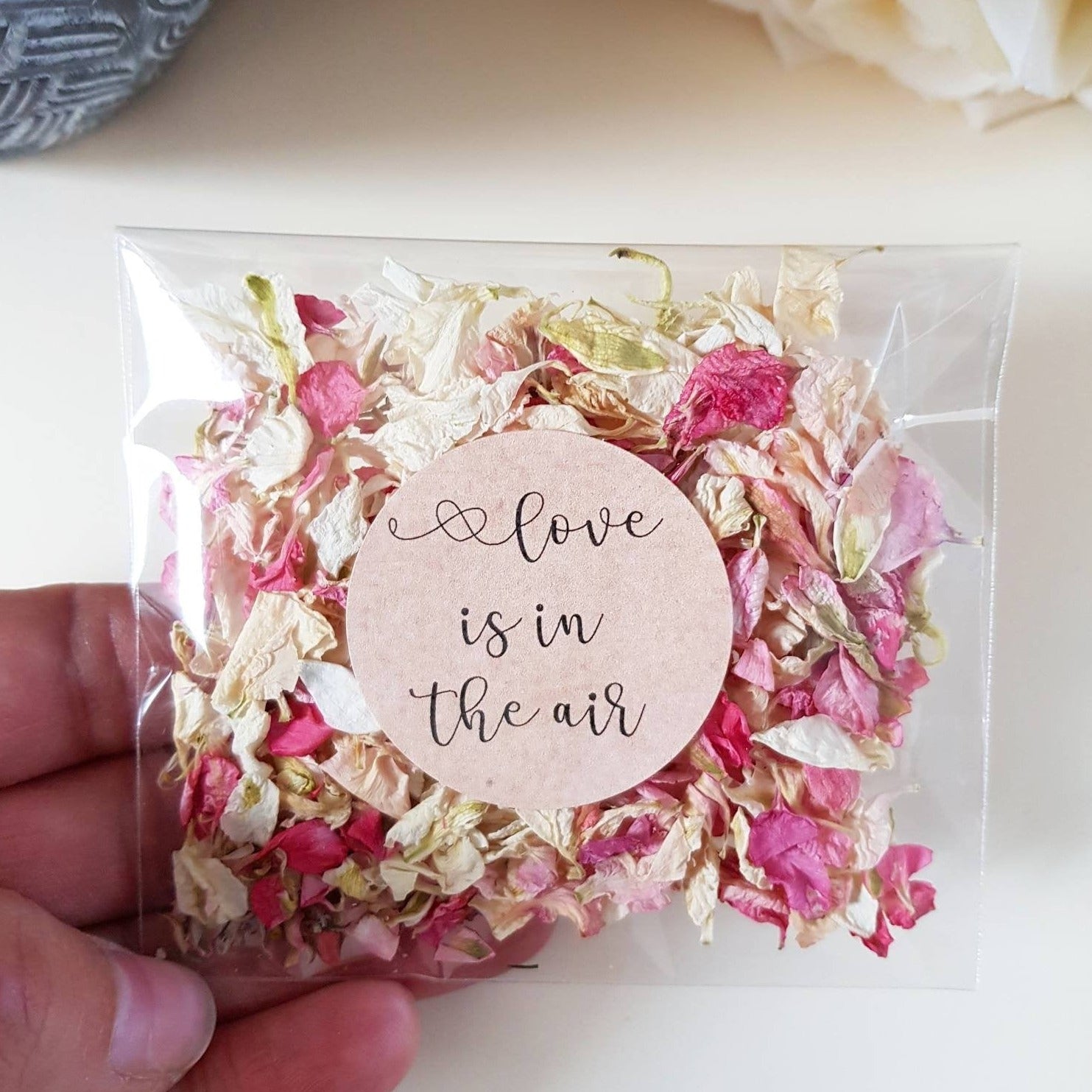 Wedding Confetti Packets - Heart design