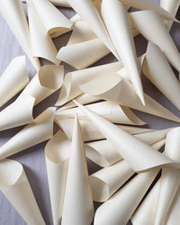 Confetti Cones - Ivory, Kraft, White