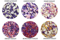 Petal Confetti Mix in Organza Bags - PURPLE