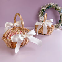 Tiny and Mini Flower Girl basket + Petal