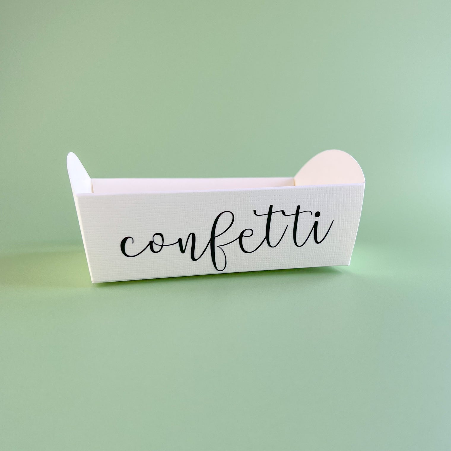 Mini confetti tray - empty