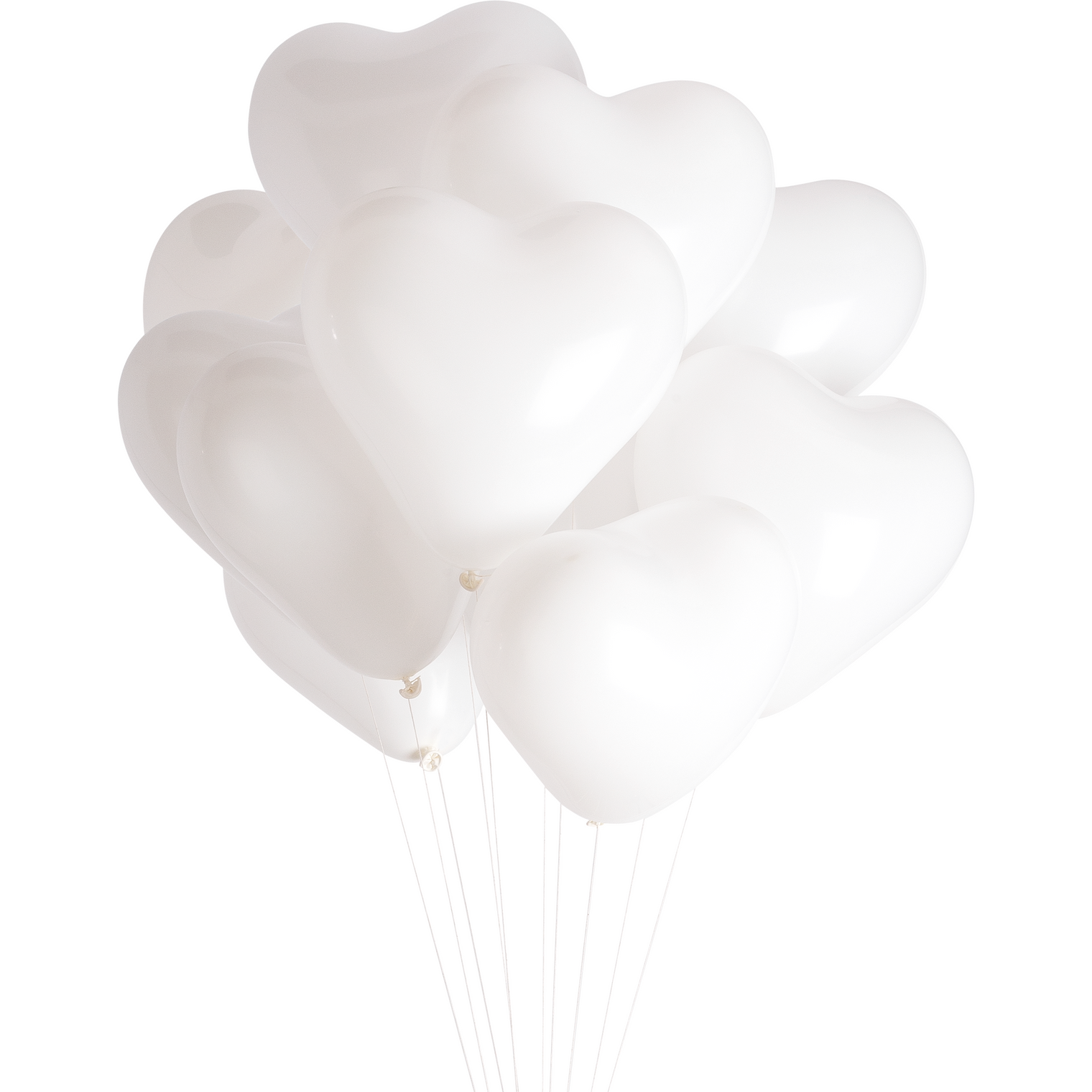 WHITE HEART CLASSIC BALLOONS